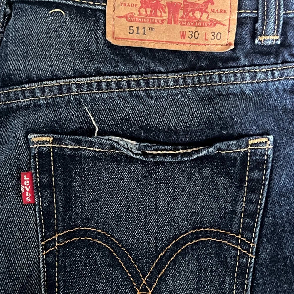 Levi's Blue Slim Jeans with Classic Stitching 511